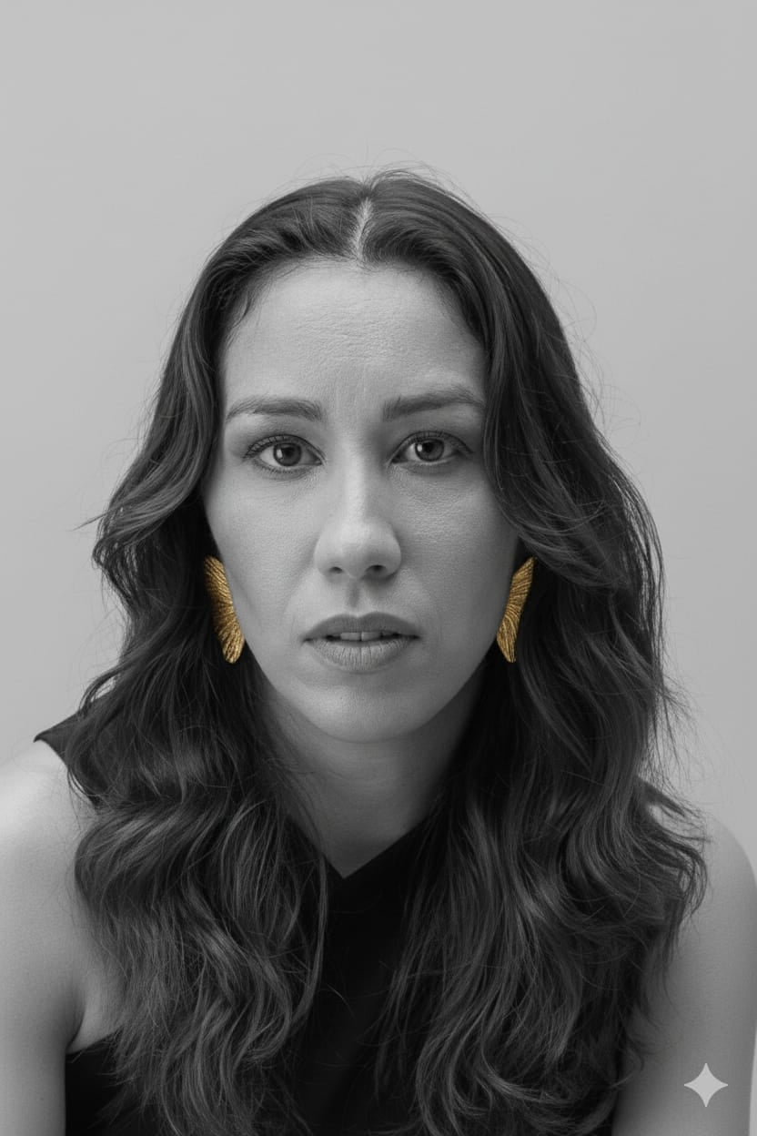 Brinco asa em banho de ouro rosé 18k