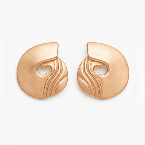 Argola de ouro rosé icônica